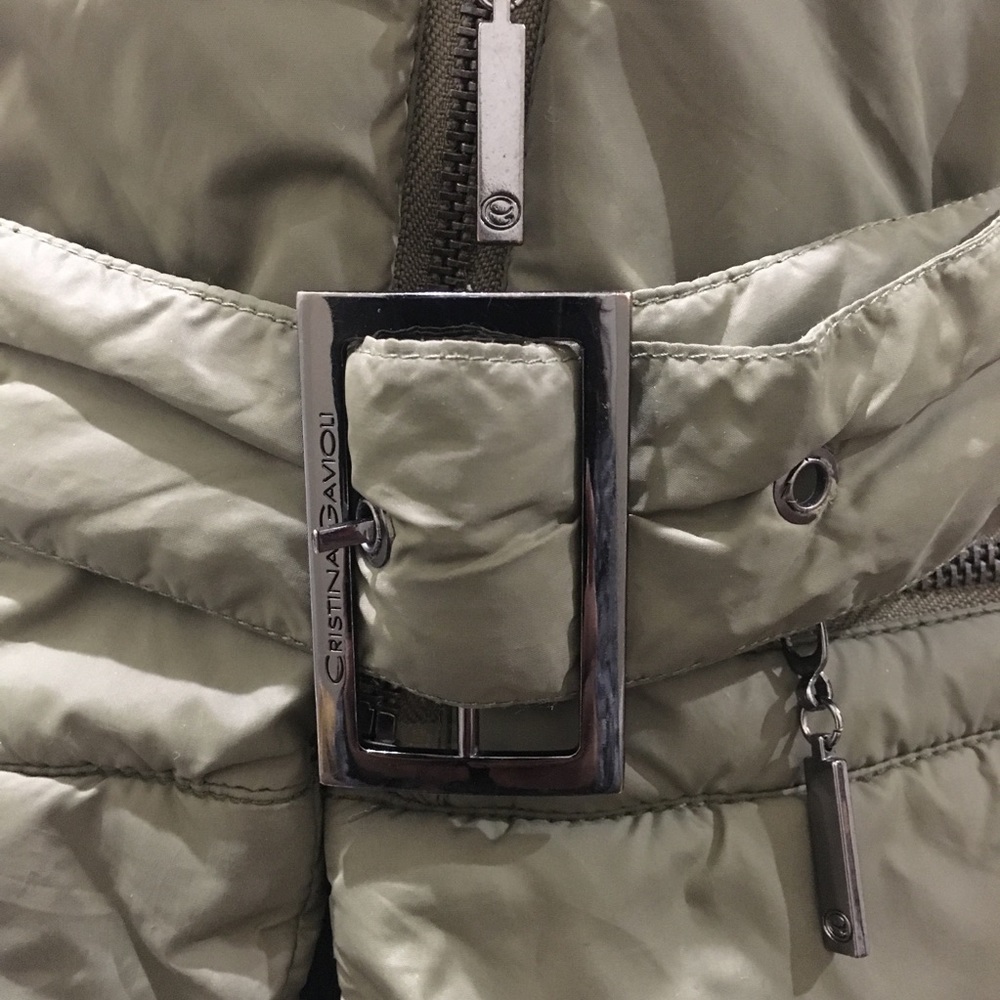 Cristina gavioli puffer jacket olive green - Picture 5 of 9